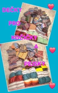 Ručně pletené rukavice pro kočky a pejsky, ideální pro zimu a teplo. Vyberte si z pestré škály vzorů a barev.