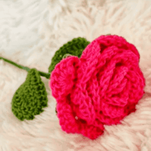 Háčkovaná růžička, která nikdy neuvadne