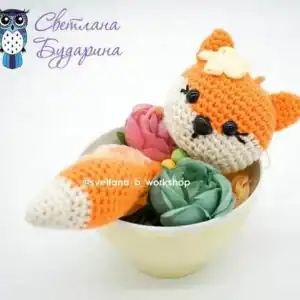 Háčkovaný Přívěsek Liška